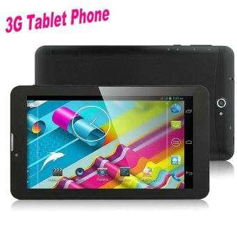 7" Android Smartphone Tablet, Wi-Fi, 3G, Dual Sim Cards, Dual Cameras, GPS, Full HD - Black