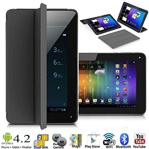 7" Android 4.2 Tablet Smartphone Including Cover, Dual SIM Card Slots, Dual Cameras