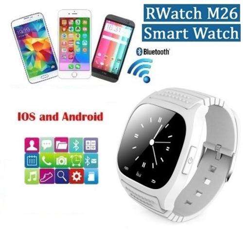 M26 RWatch Bluetooth Smartwatch for IOS and Android with Pedometer, Anti-Theft Alarm and Tracker