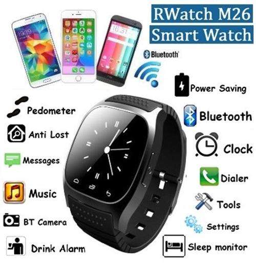 Bluetooth Smartwatch for IOS and Android with Pedometer, Hear Rate Monitor, Sleep Monitor etc.