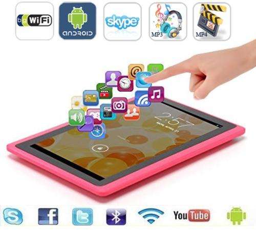 7" Super Fast Quad Core, Android 4.4., Dual Cameras, Wi-Fi, Bluetooth, 8GB, & FREE COVER CASE