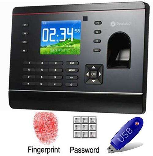 2.8" Bio-metric Fingerprint Attendance System, Colour Display With Time Clock & Complete Software