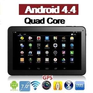 7" Super Fast Quad Core, Android 4.4., 8GB, Dual Cameras, Wi-Fi, Bluetooth etc.