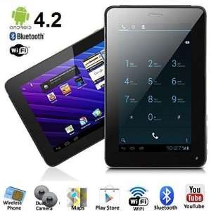 7" Android Smartphone Tablet, Wi-Fi, 3G, Dual Sim Cards, Dual Cameras, Touch Screen, GPS, - Black