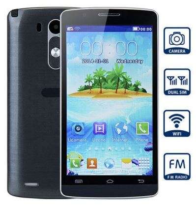 4.5" LCD Touch Screen Phone With Wi-Fi, GPRS, Dual Sim, Dual Cameras, Bluetooth etc... Silver-Grey