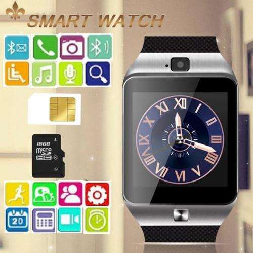 Bluetooth Smartwatch Phone, Sim Card, Camera, Sleep Monitor, SD Card, MP3, Audio & Video - Silver