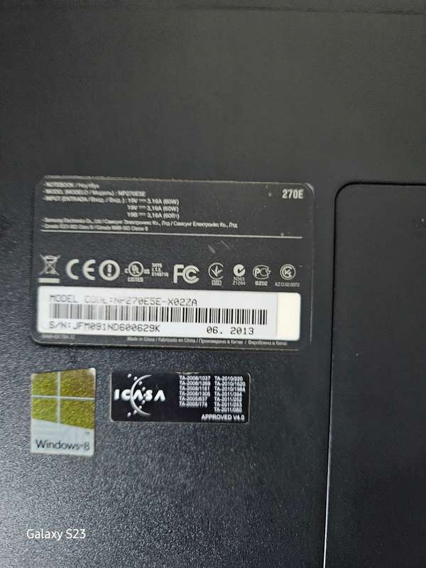Samsung I5 laptop