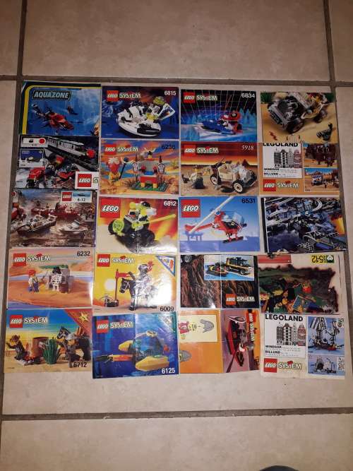 Lego instruction booklets