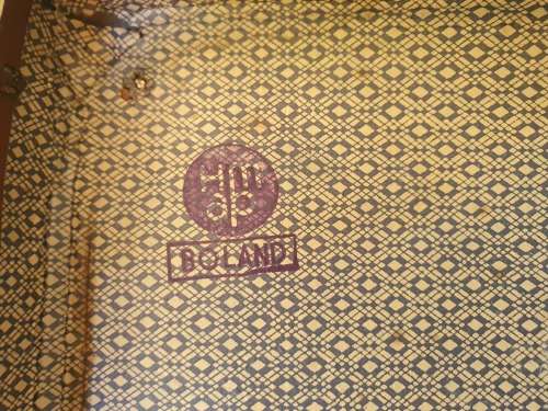 Vintage cardboard suitcase