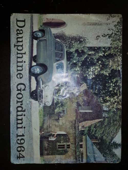 1964 Renault Dauphine Gordini Sales Brochure