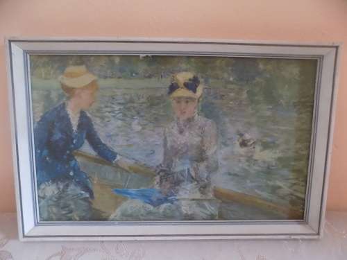 Framed Berthe Morisot Print of Two Ladies