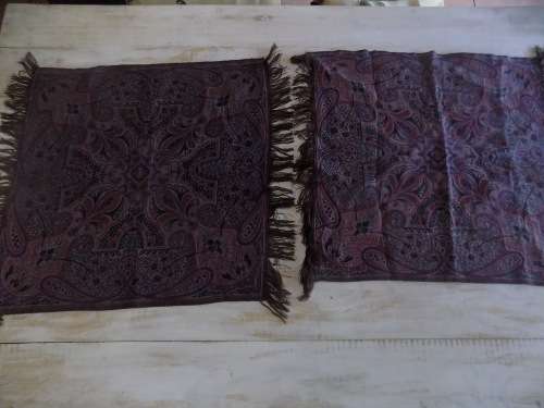 Pair of Vintage Persian Style Side Table Cloths