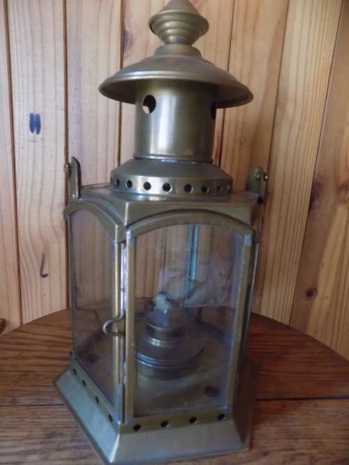 Metal & Glass Lamp