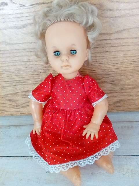 Lovely Old Rubber Doll with Extra Clothing - See Pics