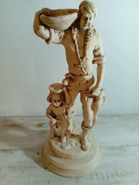 Detailed Figurine of Man & Perhaps Daughter