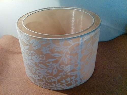 Large Lace Effect Lampshade with Inner Shade