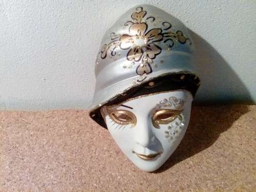 Decorative Painted Theatrical Wall Hanging Mask