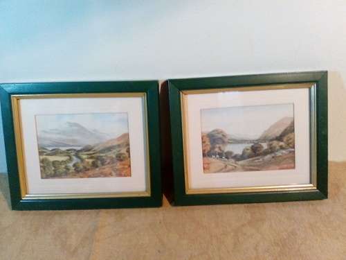 Two Small Framed Prints with Glass - "Ben Venue & Loch Tay"