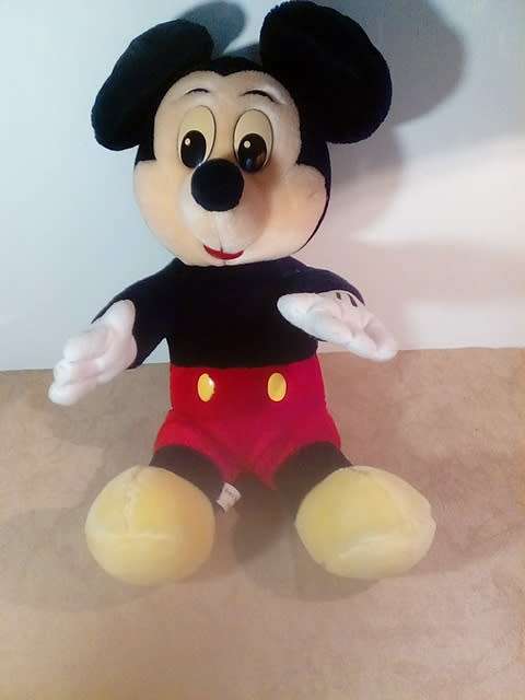 Large Euro Disney Mickey Mouse Stuffed Soft Toy - Made in Korea