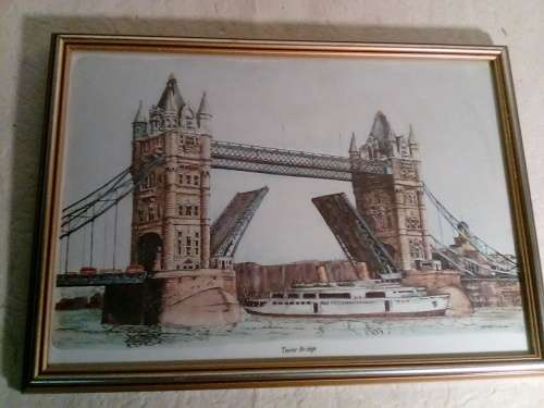 Bernard Smith print of Tower Bridge in Good Looking Frame