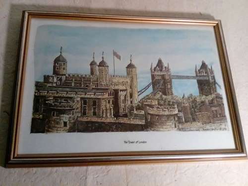 Bernard Smith print of Tower of London in Good Looking Frame