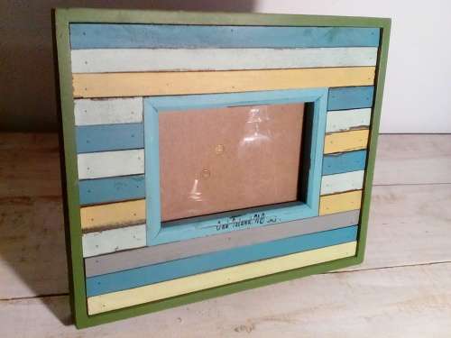 Wooden Nautical Theme Standing Photo Frame - Designed in USA