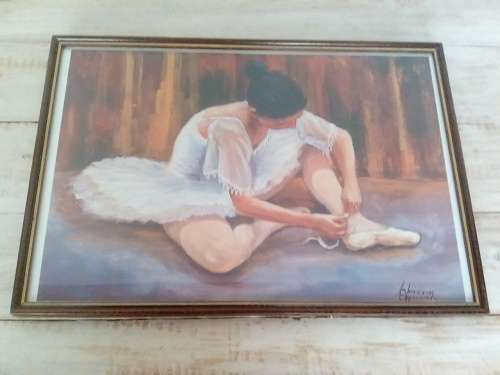 Framed Chris Opperman Ballerina Print - Collection Only