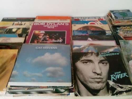 42 Old Vinyl LPs & Free Stack of 7'Singels - Collection Only