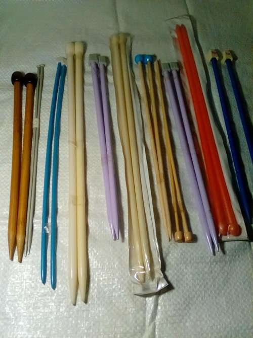 Bunch of Various Knitting Needles