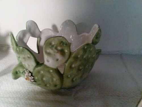 Vintage Cabbage Design Bowl - Made in Italy