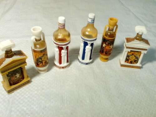 Size Mini Greek Style Plastic Liquor Bottles for One Bid (Ref 168)