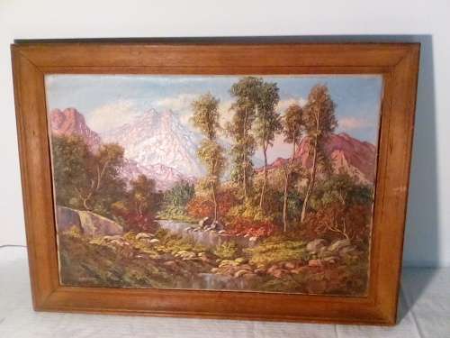 Impressive Landscape Oil Painting by SA Artist Victor N Visser