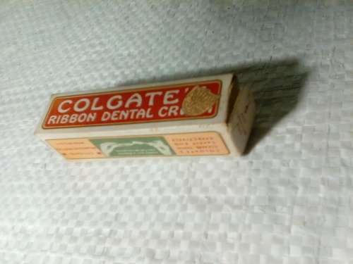 Free Trail Vintage Sample of Colgate's Ribbon Dental Cream with Content - Made in USA