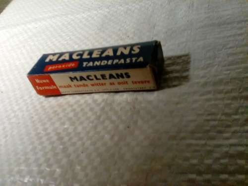 Vintage MACLEANS Tooth Paste Sample with Content - Bilingual