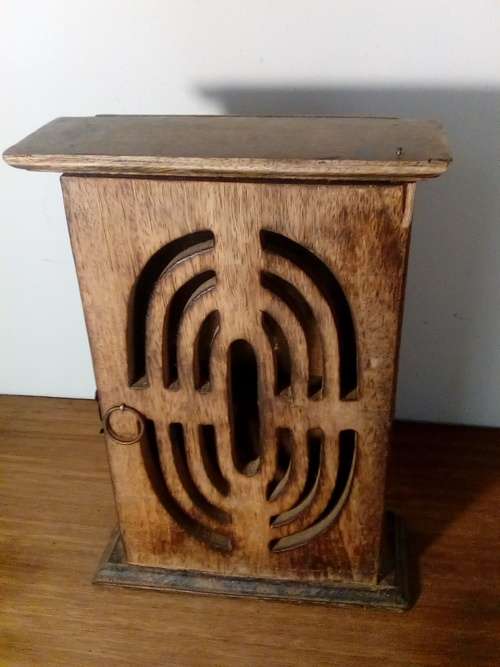 Wooden Key Holder Cabinet - Needs Attention