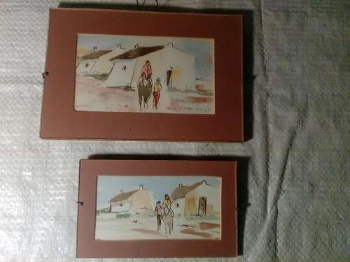 Appears to be a Set of Watercolour Small Paintings (Ref 288)