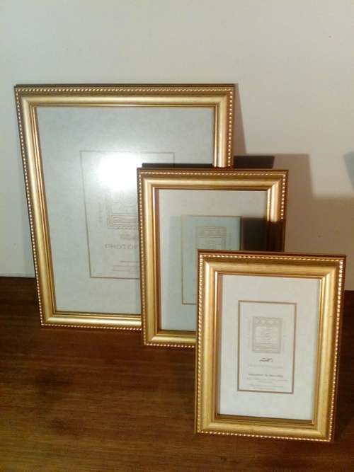 Set of Three Pretty Standing Photo Frames (Ref 290)