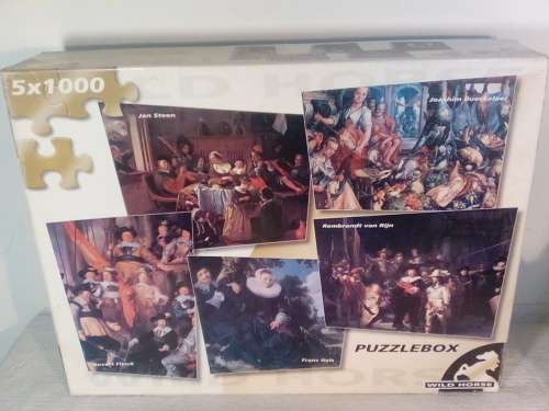 Five Quality 1000 Piece Puzzles in One Box (Ref 460)