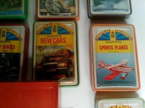 11 Packs of Vintage DAVBAR Super Trumps Playing Cards for One Bid - Complete, good Condition