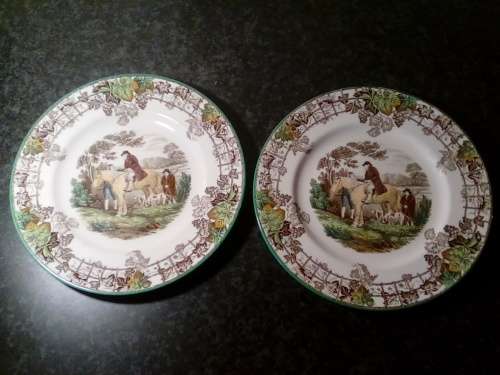 Pair of Copeland Spode's Bryon Plates Design #1 (Ref 478)