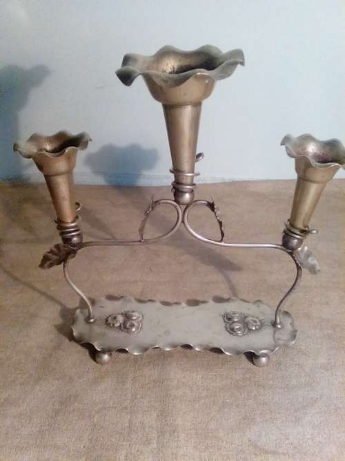 Vintage C.R & Co Silver Plated Candle Holder (Ref 509)