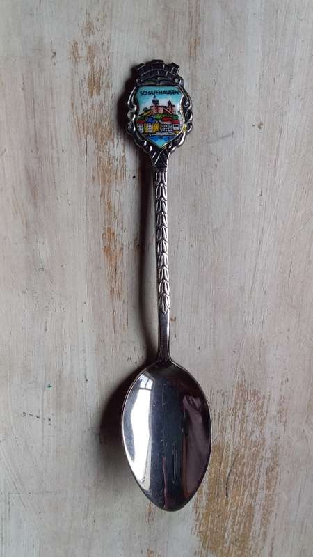 "Schaffhausen" Vintage Souvenir Spoon Marked Antiko