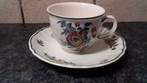 Decorative Vintage V & B Alt Strassburg Germany Small Tea Cup & Saucer