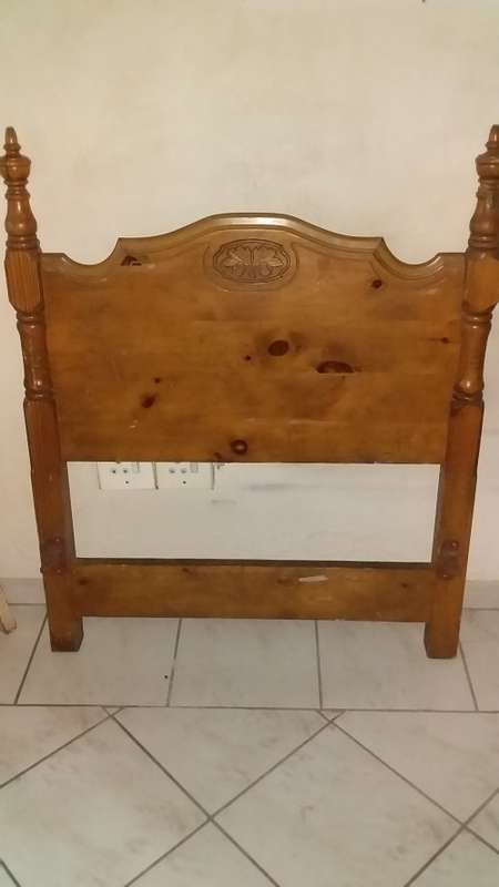 Old Wooden Single Bed Headboard - Collect in Primrose near Edenvale Only