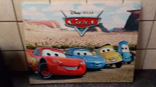 Disney Pixar CARS Print on Wall Hanging Block Canvass