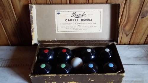 Vintage Banda Carpet Bowls Set - Made in England