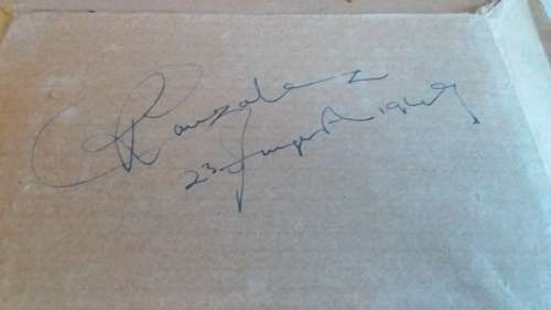 Old Small Painting or Reproduction. Please see inscription at the back