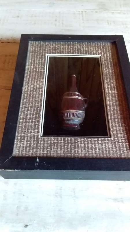 Framed Replica of Ancient Container Wall Hanging