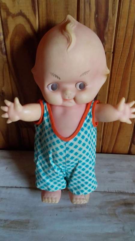 Old Rubber Kewpie Doll 31cm Good Condition