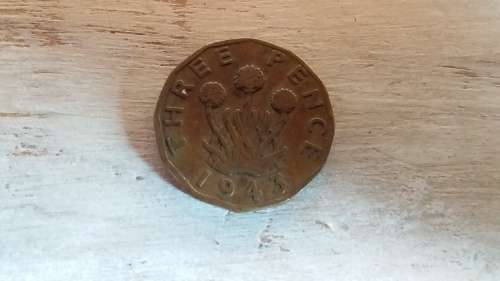 1943 Three Pence - Circulated As Is